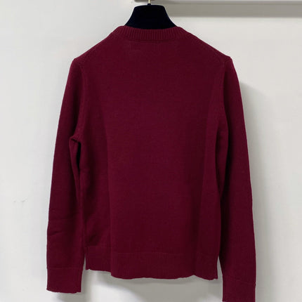 RALPH LAUREN 26S BEAR-MOTIF CREW-NECK SWEATER 694