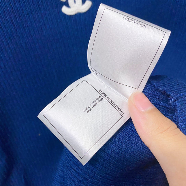 CHANEL 26S TRIM RIBBED KNIT TOP 1667