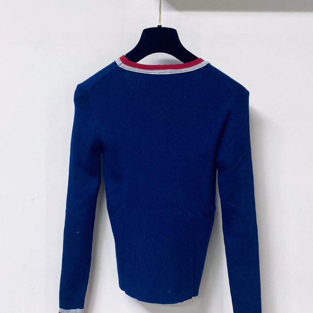 CHANEL 26S TRIM RIBBED KNIT TOP 1667