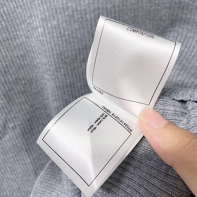 CHANEL 26S TRIM RIBBED KNIT TOP 1666
