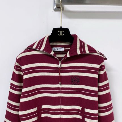 LOEWE 26S ZIP-UP KNIT CARDIGAN 710