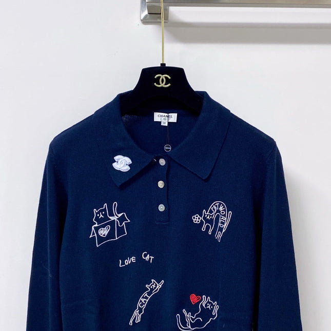 CHANEL 26S KNIT POLO SWEATER 1752