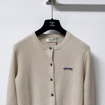 MIUMIU 26S CARDIGAN KNIT SWEATER 1495
