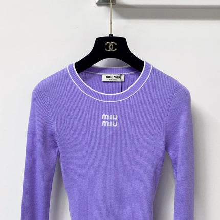 MIUMIU 26S RIBBED KNIT SWEATER 1481