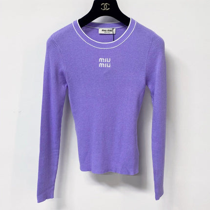 MIUMIU 26S RIBBED KNIT SWEATER 1481