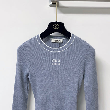 MIUMIU 26S RIBBED KNIT SWEATER 1480