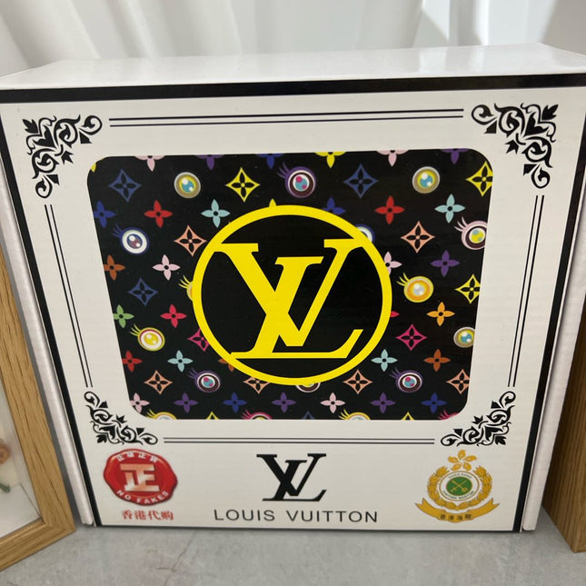 LV 25S BELT 35 MM IN BLACK MIX GREY CALFSKIN 593275