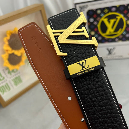 LV 25S BELT 38 MM IN BLACK CALFSKIN 593290