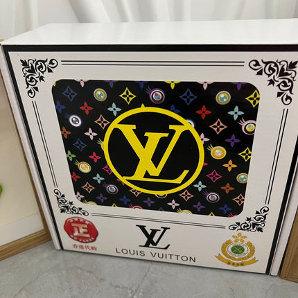 LV 25S BELT 38 MM IN BLACK CALFSKIN STAMP LOGO 593295