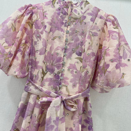 Zimmermann 25 Lyrical Printed Silk Midi Dress