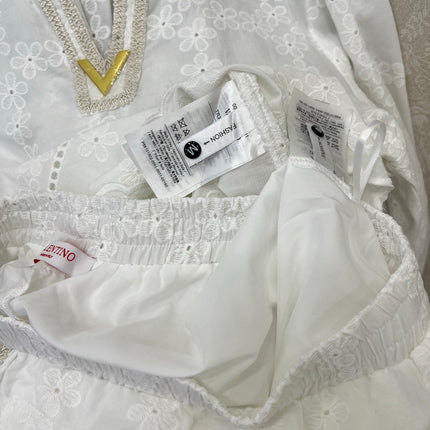 VALENTINO LONG-SLEEVE TOP AND SHORTS SET 275211