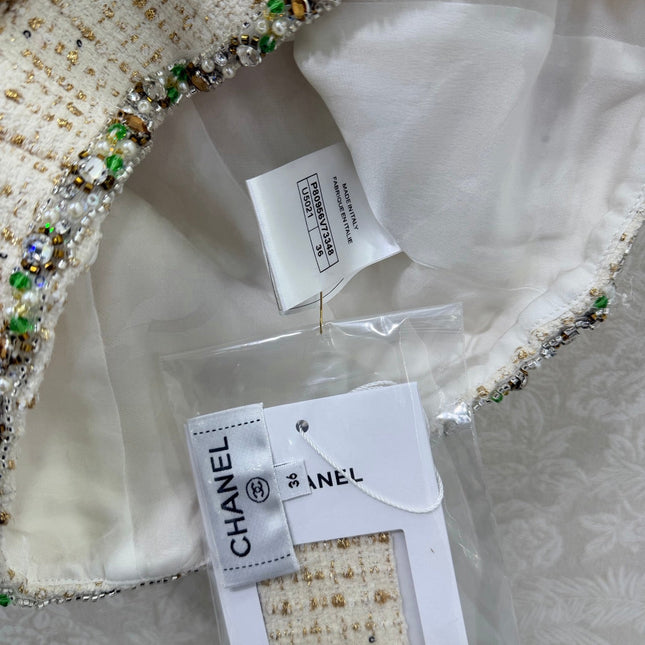 CHANEL 26S BEADED HALTER NECK VEST 821