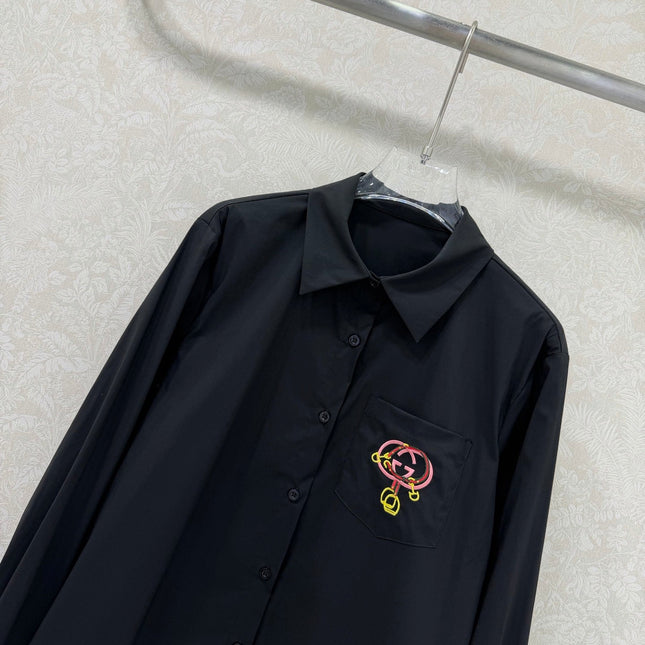 GUCCI 26S LONG-SLEEVE COLLARED SHIRT 388