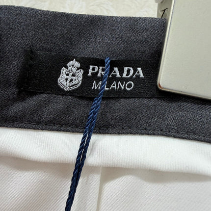 PRADA 26S HIGH WAISTED PLEATED MIDI SKIRT 770