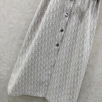 DIOR 26S SLEEVELESS MONOGRAM PRINT DRESS 1219