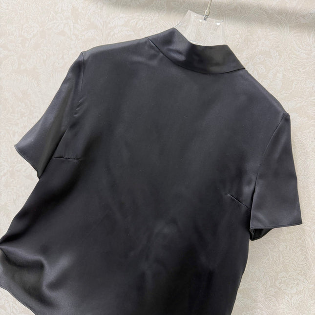 DIOR 26S SHORT-SLEEVE WAIST-TIED SHIRT 1217
