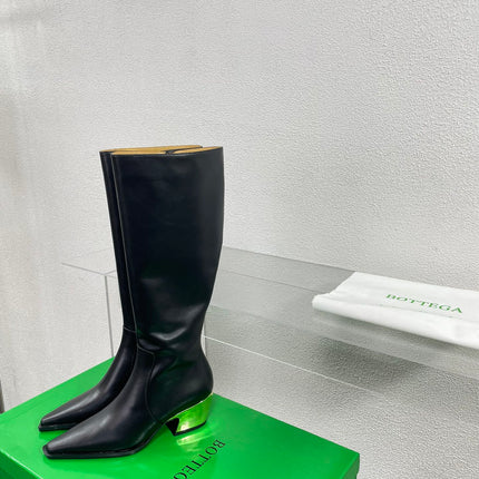 TEX HIGH BOOT IN BLACK CALFSKIN
