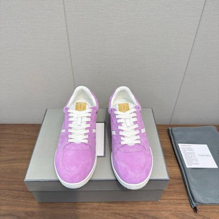 TOM FORD 26S JACKSON SNEAKERS IN PINKISH PURPLE SUEDE
