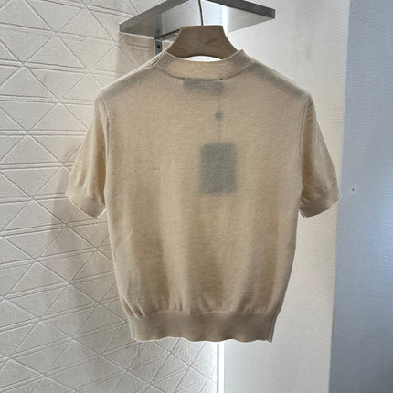 LV CREW NECK TOP WITH EMBROIDERED TEXT 272305