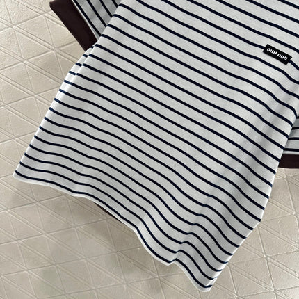 MIUMIU REVERSIBLE OVERSIZED CREW NECK TEE 276642