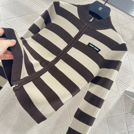 MIUMIU ZIP-UP KNIT TOP STYLE 20