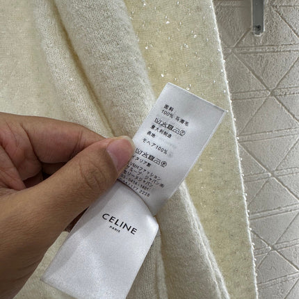 CELINE 25S BEADED KNIT CARDIGAN 0124