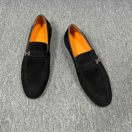 HM GIOVANNI LOAFER BLACK SUEDE