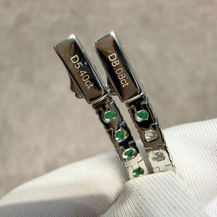 TENNIS CUBIC ZIRCONIA EMERALD BRACELET 6826