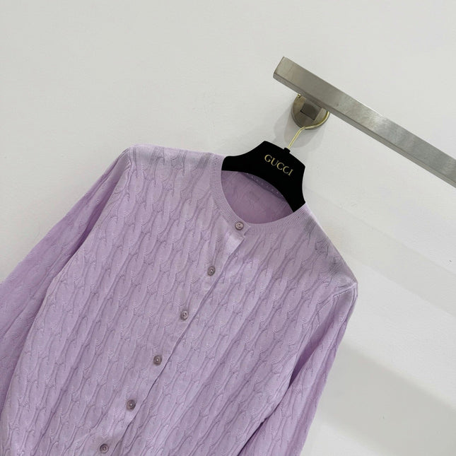 GUCCI 26S LONG-SLEEVE KNIT CARDIGAN 374