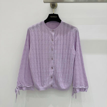 GUCCI 26S LONG-SLEEVE KNIT CARDIGAN 374