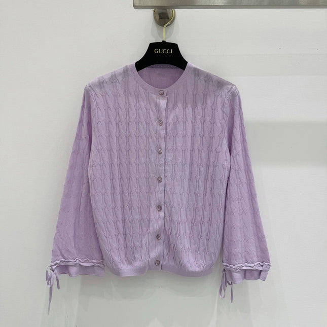 GUCCI 26S LONG-SLEEVE KNIT CARDIGAN 374