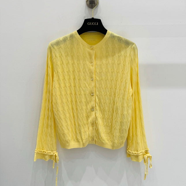 GUCCI 26S LONG-SLEEVE KNIT CARDIGAN 373
