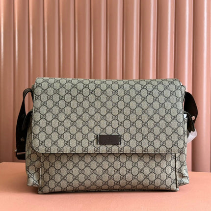 GUCCI SUPREME BAG 44 IN BROWN MONOGRAM CANVAS WITH LEATHER TRIM