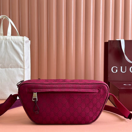 BELT BAG 34 IN CURRANT RED MONOGRAM CANVAS