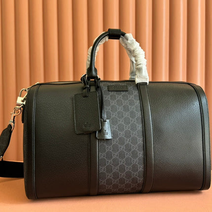 JUMBO MEDIUM DUFFLE 44 IN EXTRA DARK GREEN GG CALFSKIN