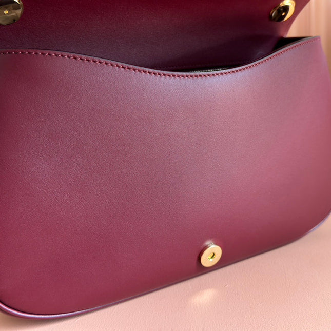 GUCCI 26S BLONDIE BAG 32 IN DARK RED CALFSKIN