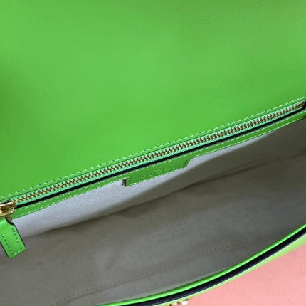 GUCCI 26S BLONDIE BAG 27 IN GREEN CALFSKIN