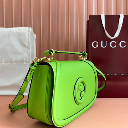 GUCCI 26S BLONDIE BAG 32 IN GREEN CALFSKIN