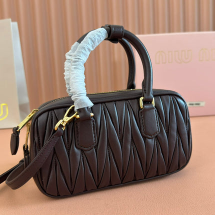 ARCADIE MINI BAG 19 BLACK IN MATELASSÉ NAPPA LEATHER