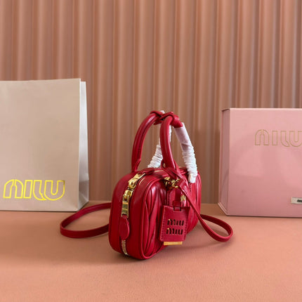 ARCADIE MINI BAG 19 VERMELHO IN MATELASSÉ NAPPA LEATHER