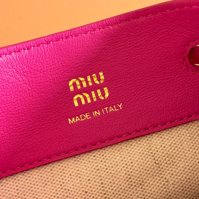 MINI TOTE BAG 17 FUCHSIA IN NAPPA CALFSKIN