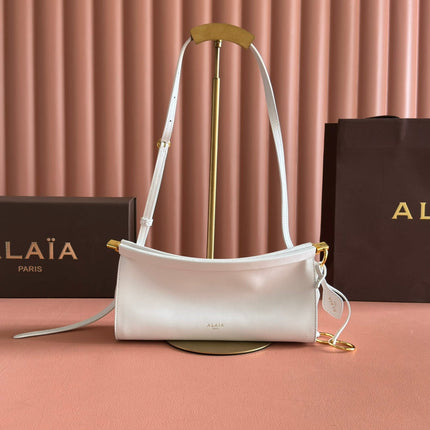 ALAIA 26S LE CLICK BAG 25 IN WHITE CALFSKIN