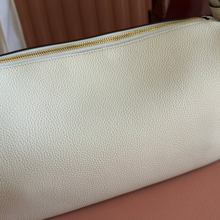 GUCCI 26S SHOULDER BAG 31 IN CREAM WHITE CALFSKIN