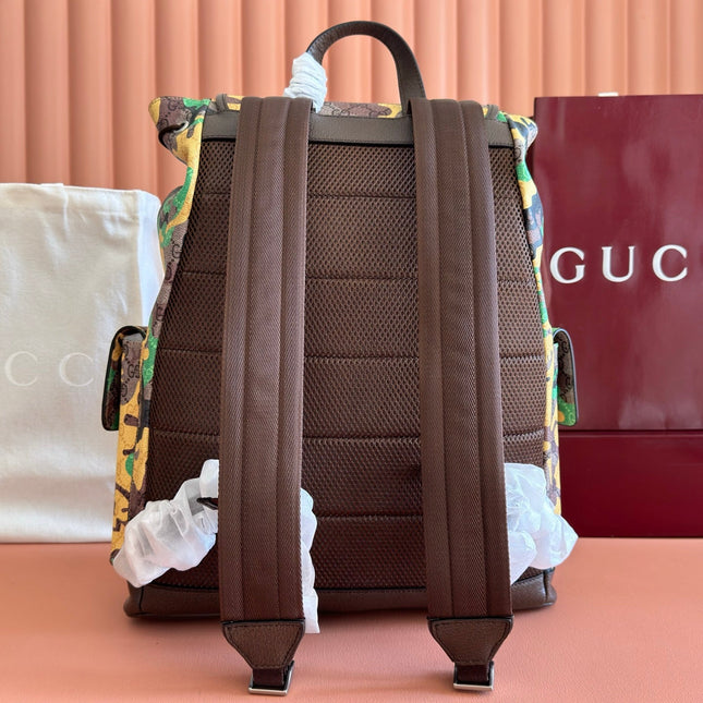 GUCCI 26S BACKPACK 46 IN MULTICOLOR COATED CANVAS STYLE 3
