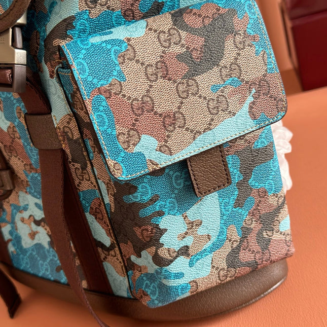 GUCCI 26S BACKPACK 46 IN MULTICOLOR COATED CANVAS STYLE 2