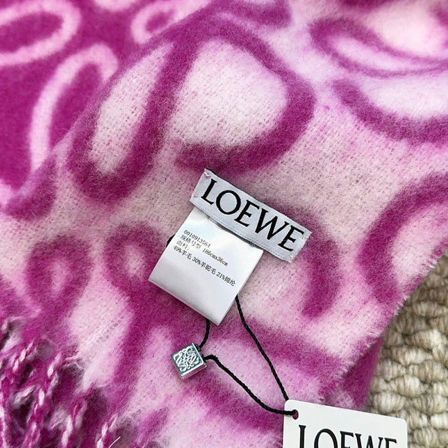 LOEWE 26S SCARF 186 IN WOOL MOHAIR 485341