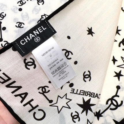 CHANEL 25S SCARF 140 CM IN CASHMERE SILK 943919