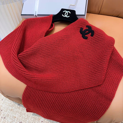 CHANEL 25S SCARF 175 IN WOOL 991921