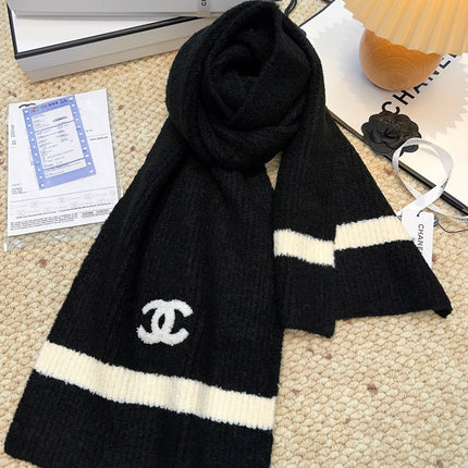 CHANEL 25S SCARF 175 CM IN  WOOL CASHMERE 943159