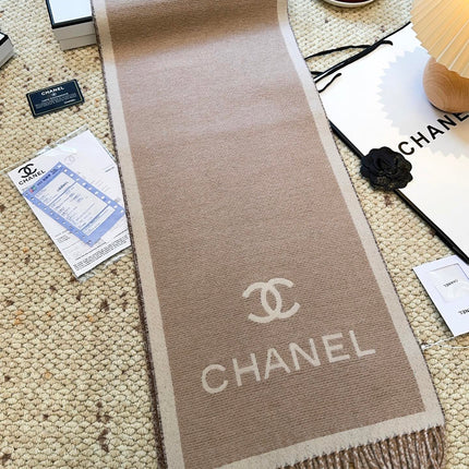 CHANEL 26S SCARF 185 IN WOOL 509284